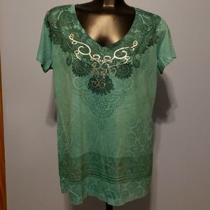 Ladies v neck top